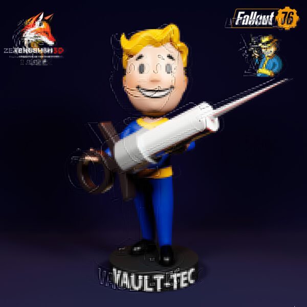 Fallout - Bobblehead - Pack 3 - 5 IN ONE STL 3D PRINTING - Imagen 6